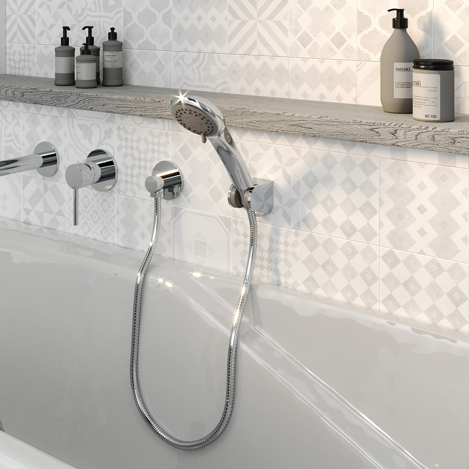 gedy-kit-de-douche-douchette-2-jets-chrome image 4