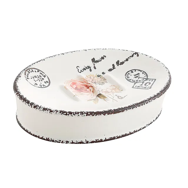 gedy-clothilde-porte-savon-blanc-poser image 1