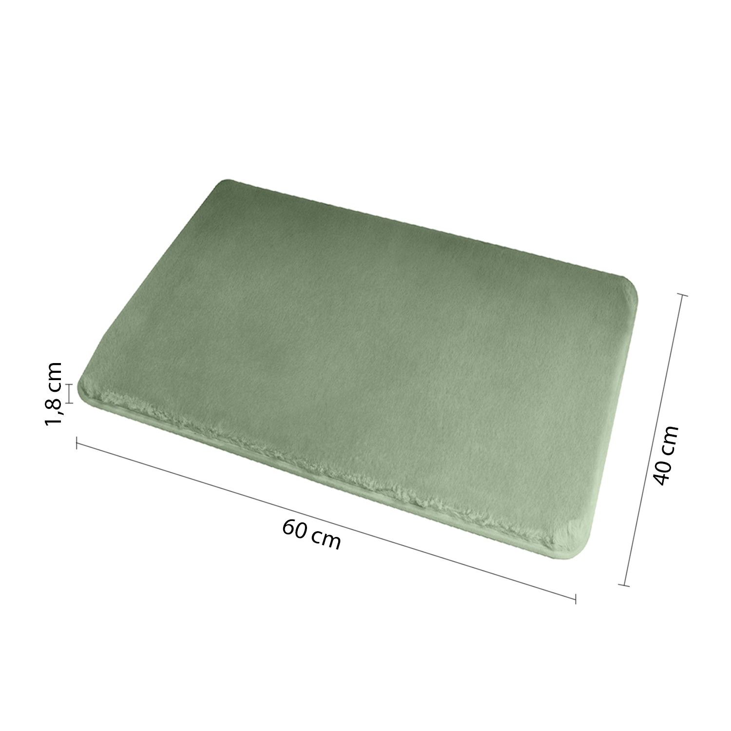 gedy-fuzzy-tapis-de-bain-40x60-cm-vert image 2