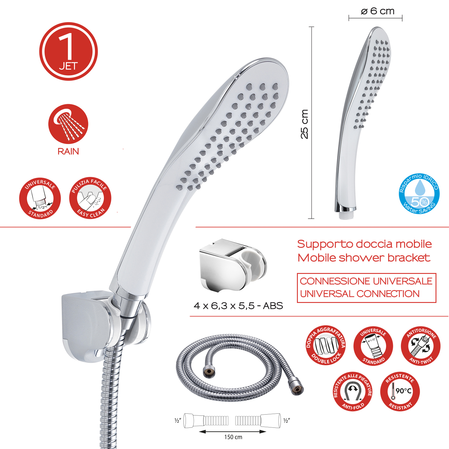 gedy-kit-de-douche-douchette-1-jet-blanc-chrome image 2