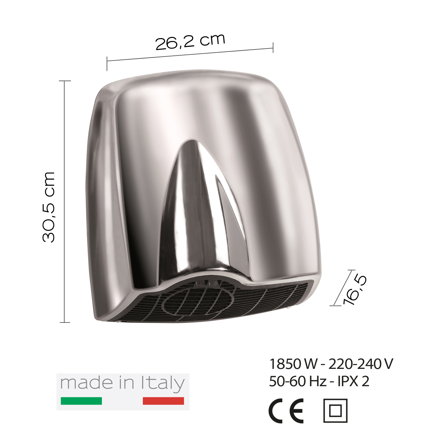 gedy-brisa-s-che-mains-induction-chrome-automatique image 2
