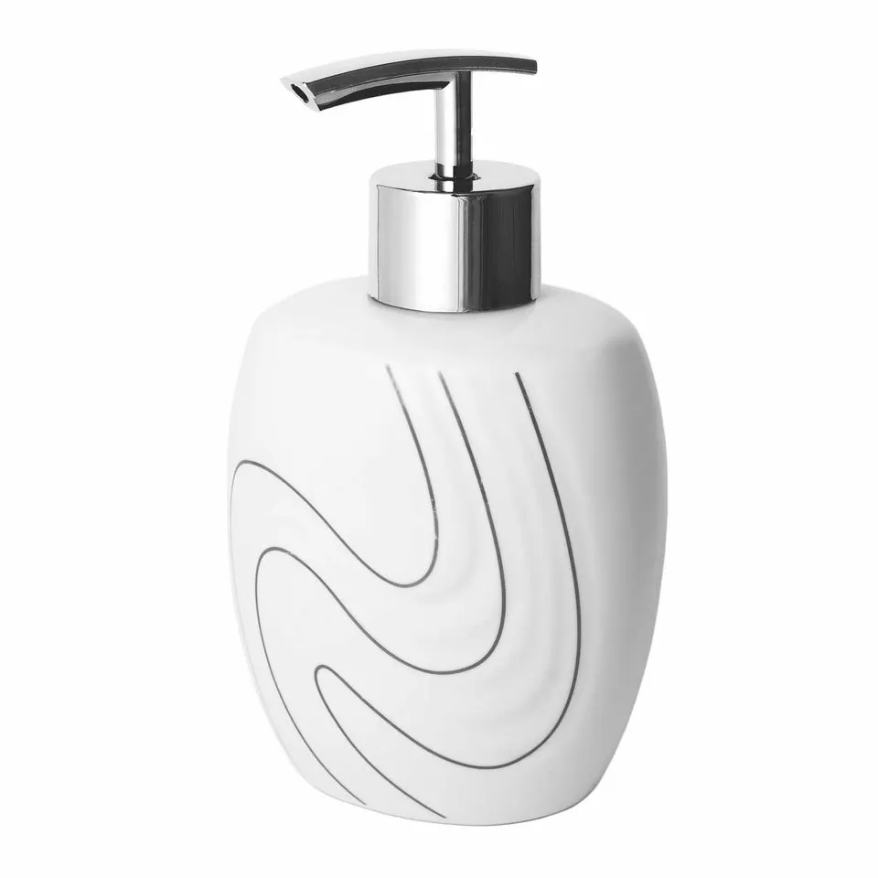 bisk-wave-distributeur-de-savon-blanc-poser image 1