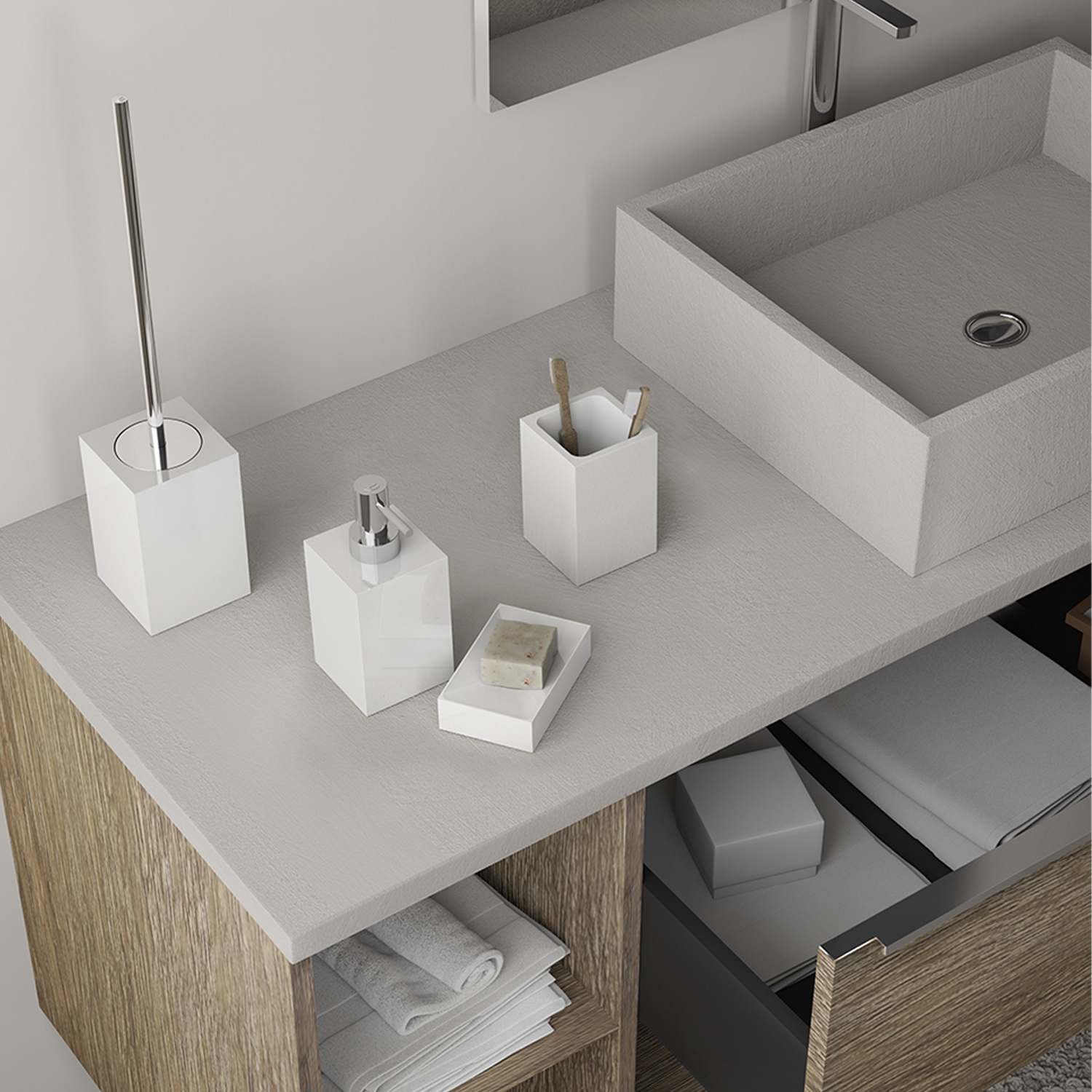 gedy-sofia-distributeur-savon-blanc-brillant-poser image 3