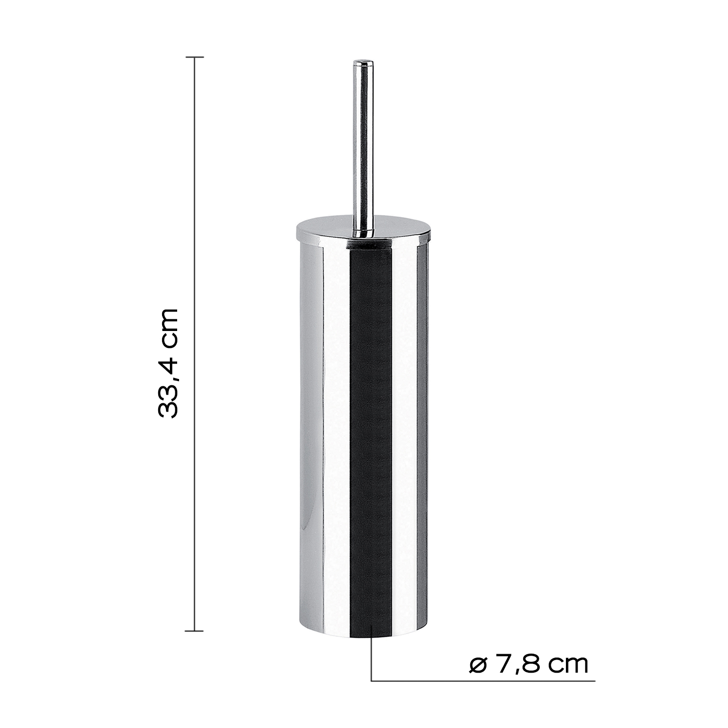 gedy-felce-porte-brosse-wc-chrome-2 image 2