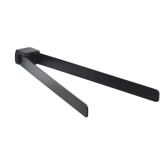 gedy-pirenei-porte-serviette-r-glable-noir-mat image 1