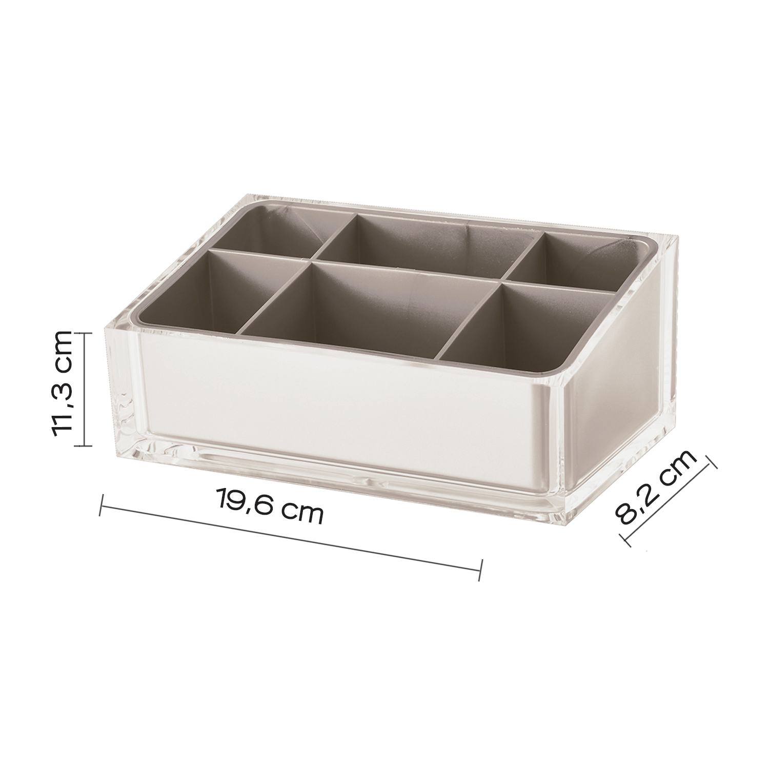 gedy-rainbow-organisateur-tiroir-gris image 2