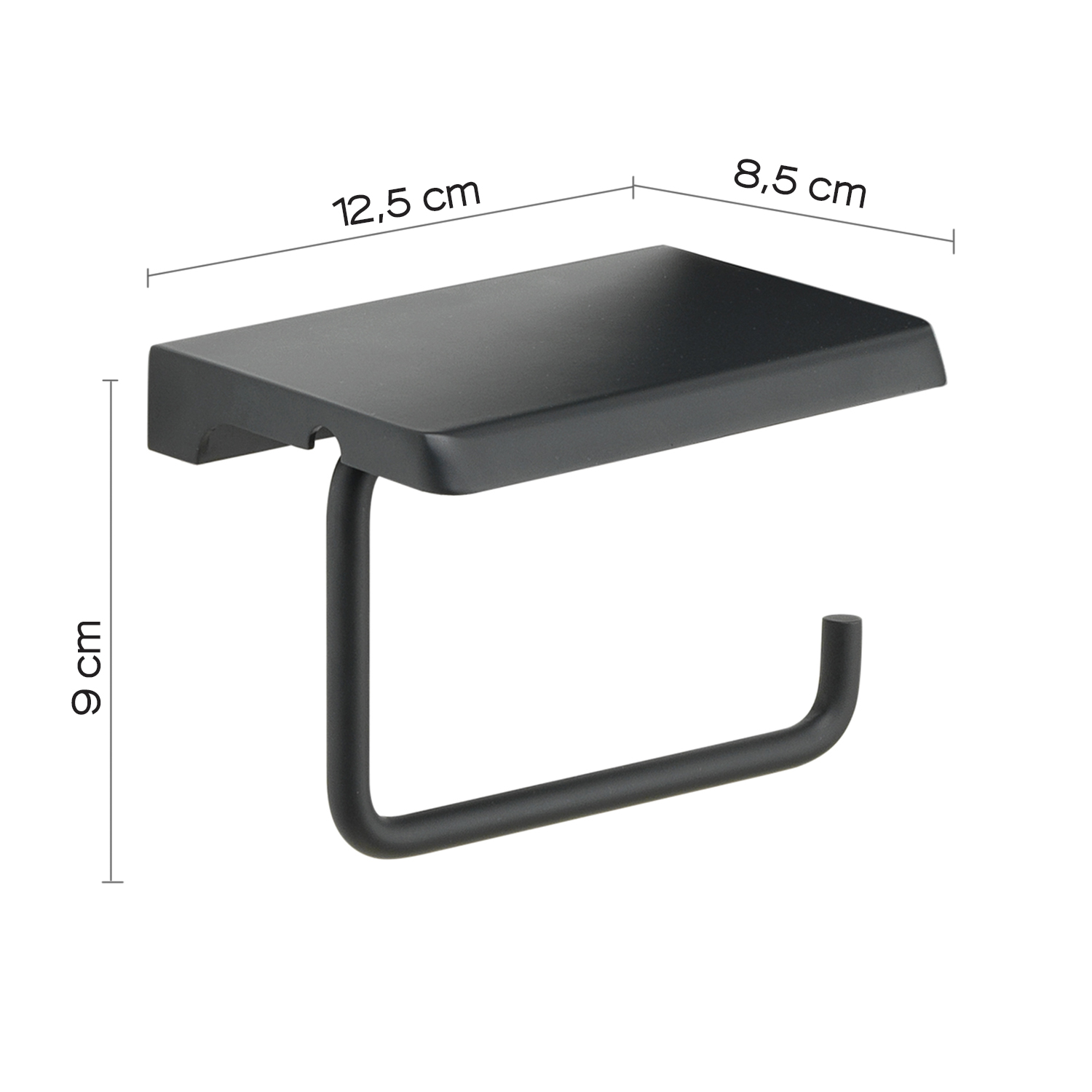 gedy-porte-rouleau-papier-toilette-noir-mat-couvercle image 2