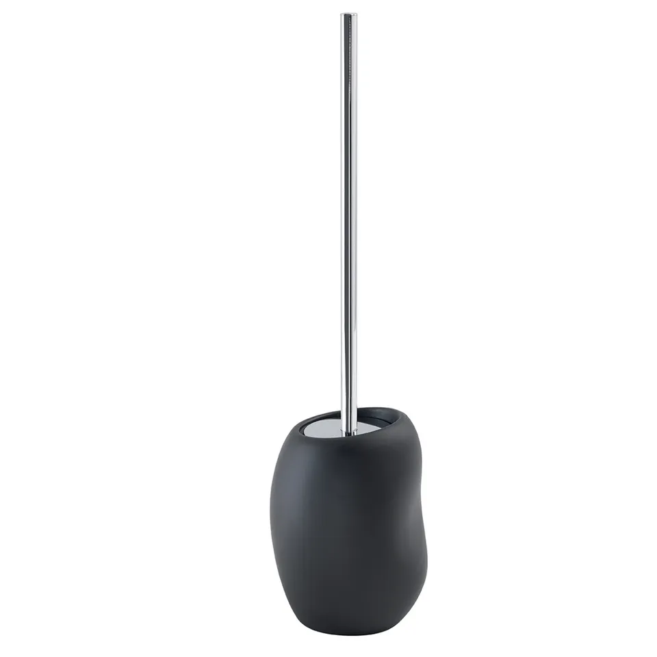 gedy-iside-porte-brosse-wc-noir-mat-poser image 1