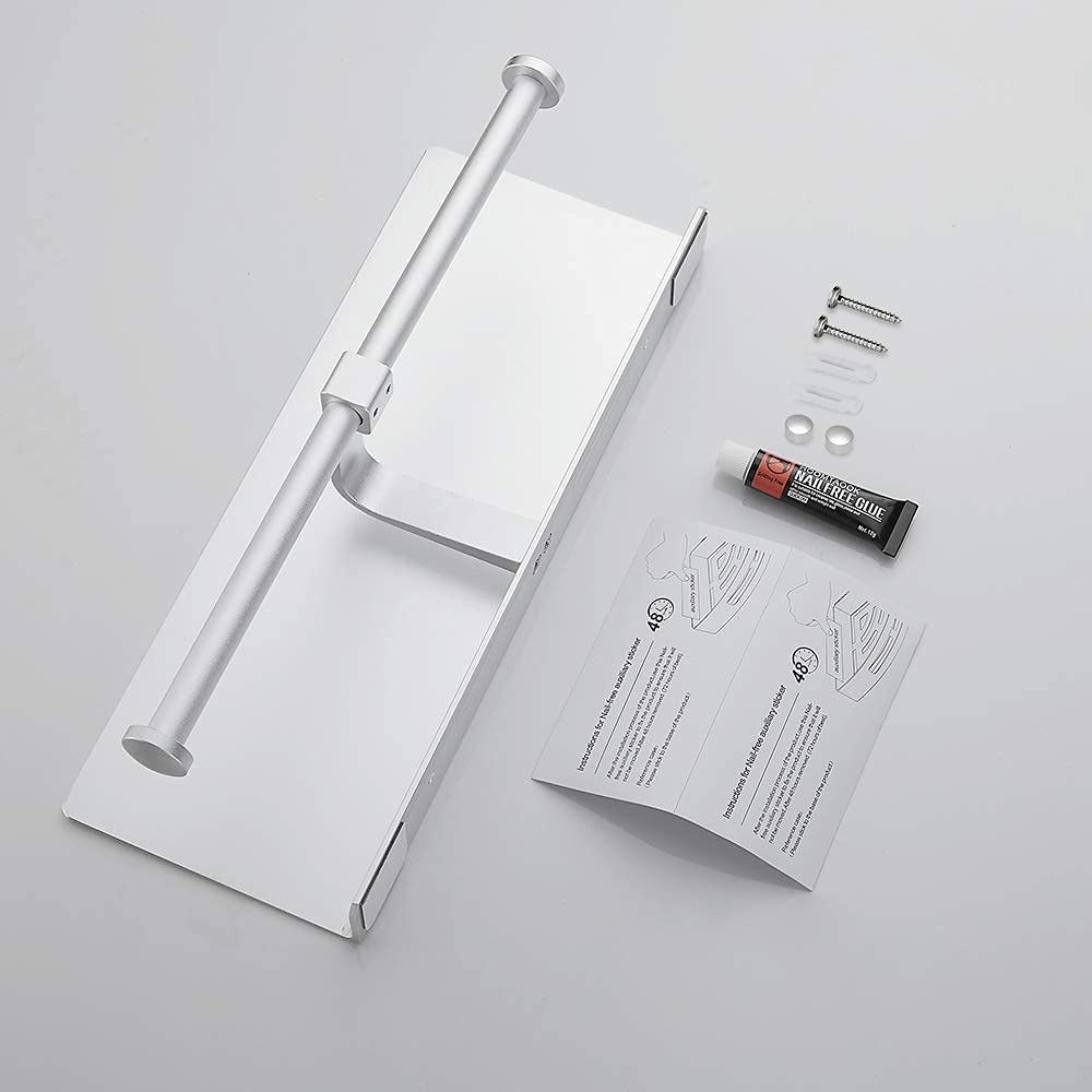 gricol-porte-rouleaux-papier-toilette-double-argent-avec-tag-re image 7