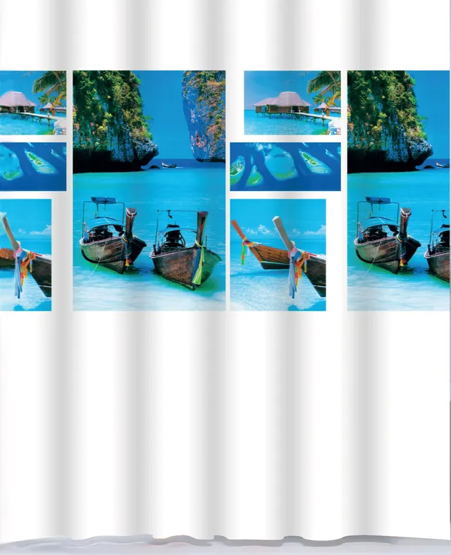 bisk-gulf-rideau-de-douche-peva-plastique-imperm-able image 1