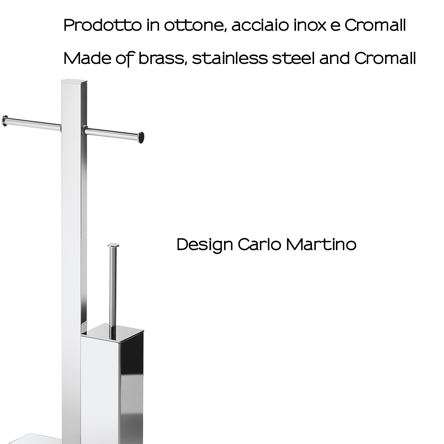 gedy-bridge-ensemble-wc-sur-pied-chrome-papier-brosse image 3