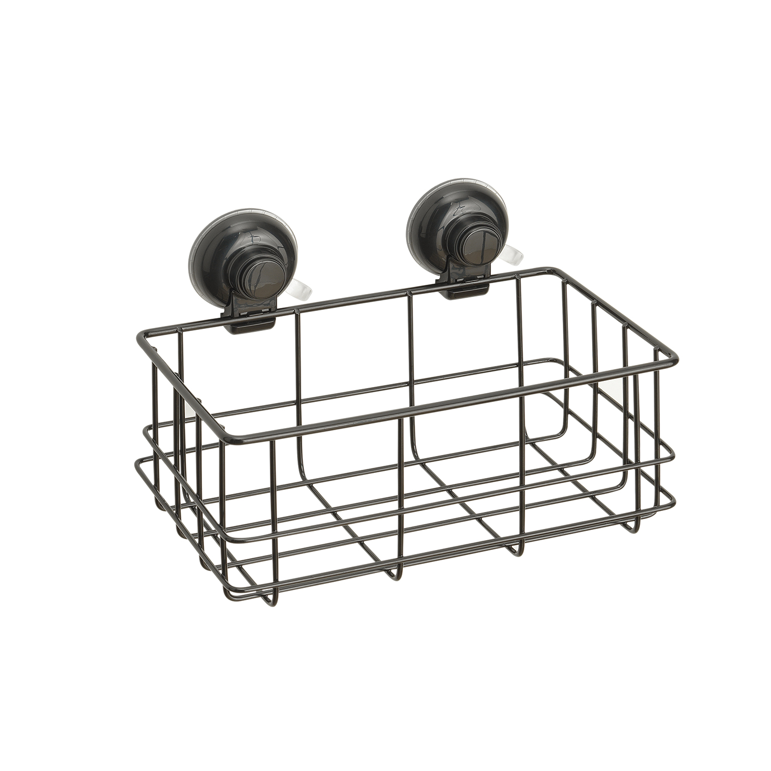 gedy-hot-panier-de-douche-fil-noir-mat-rectangulaire image 1
