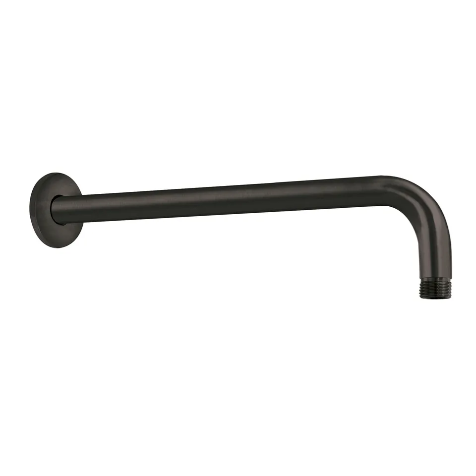 gedy-star-30-bras-de-douche-noir-mat-mural image 1