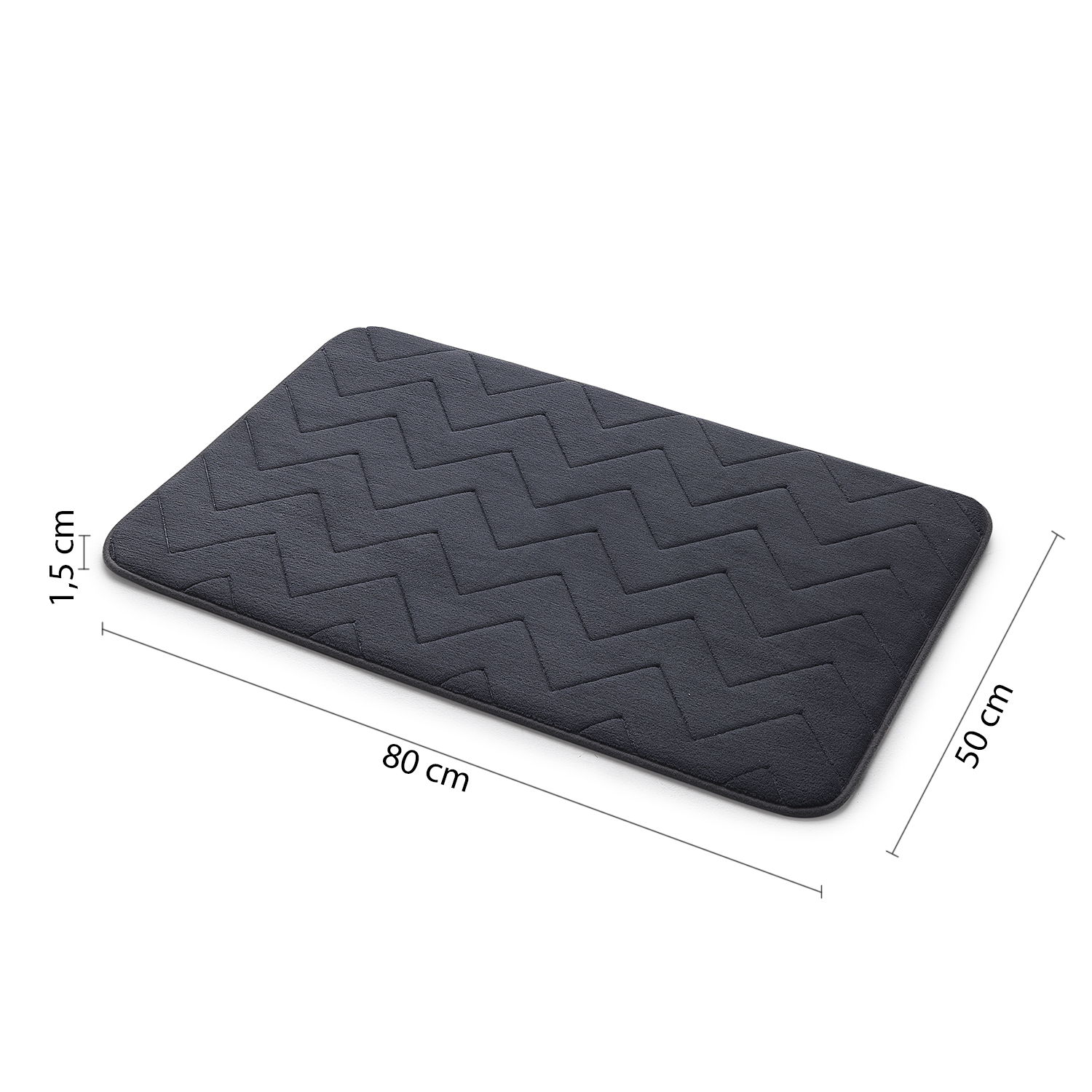gedy-mousse-tapis-de-bain-m-moire-50x80-cm-vert image 2