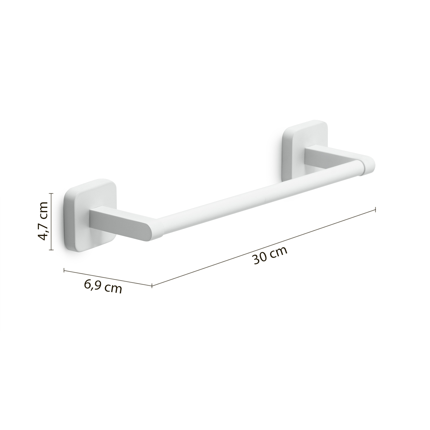 gedy-tonga-porte-serviettes-30-cm-blanc-mat image 2
