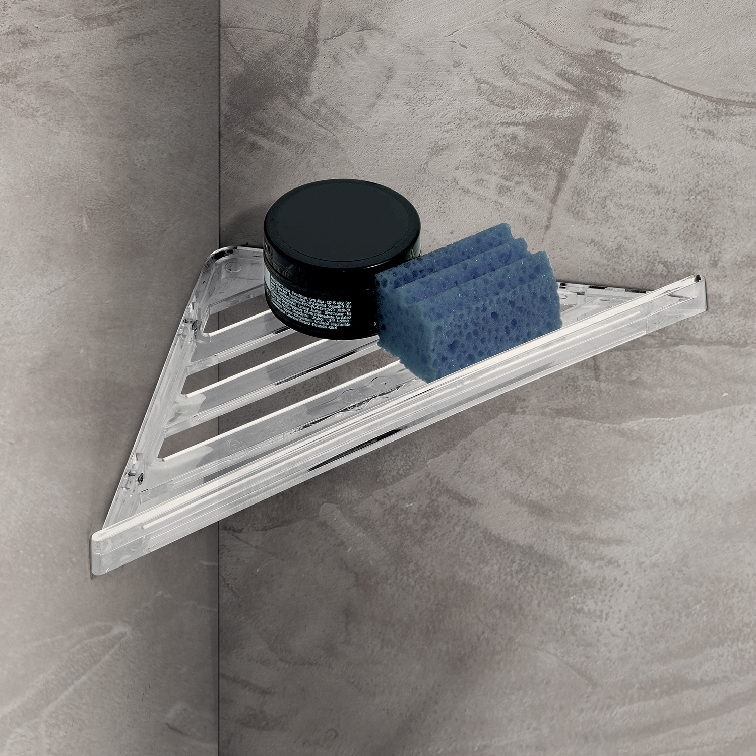 gedy-fluo-porte-objets-douche-angle-chrome image 3