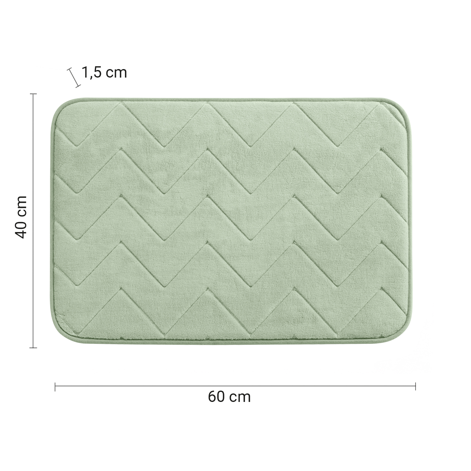 gedy-mousse-tapis-de-bain-m-moire-de-forme-40x60-vert image 2