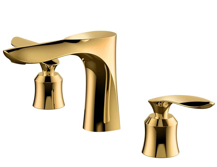 hudor-scamandre-019-robinet-lavabo-dor-bross-3-trous image 1
