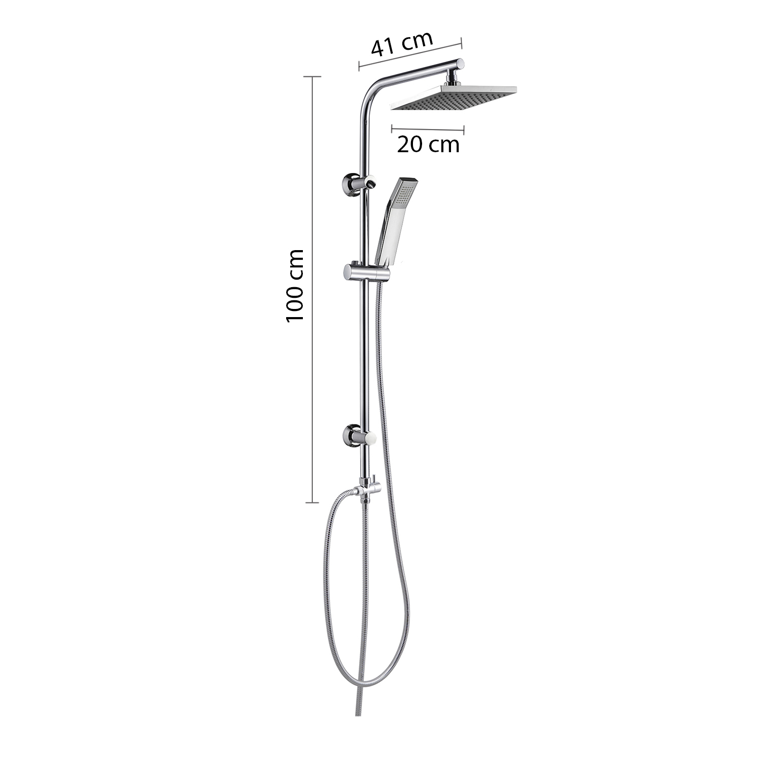 gedy-easy-05-colonne-de-douche-r-glable-chrome image 2