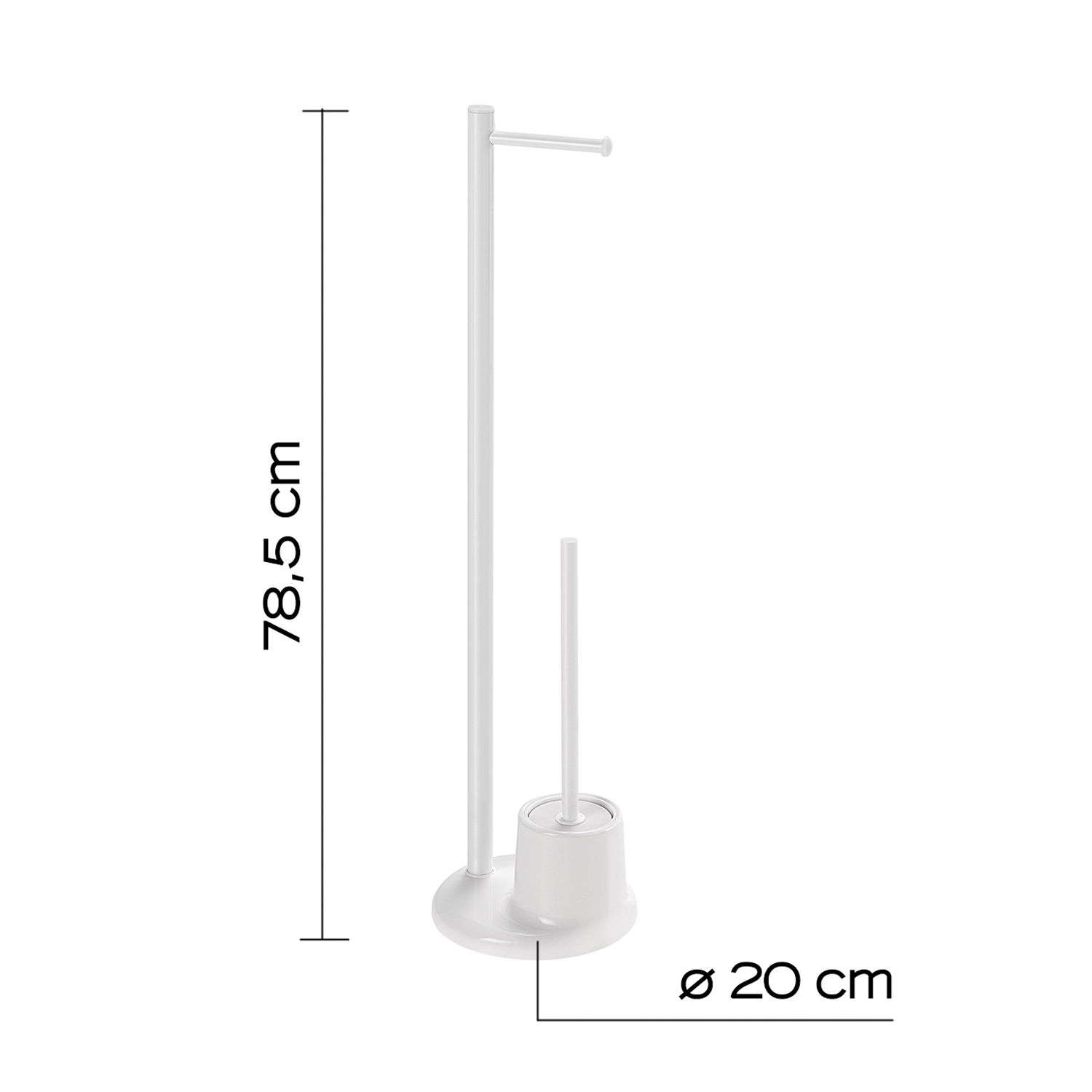 gedy-mammolo-ensemble-wc-porte-papier-brosse-blanc-2 image 3