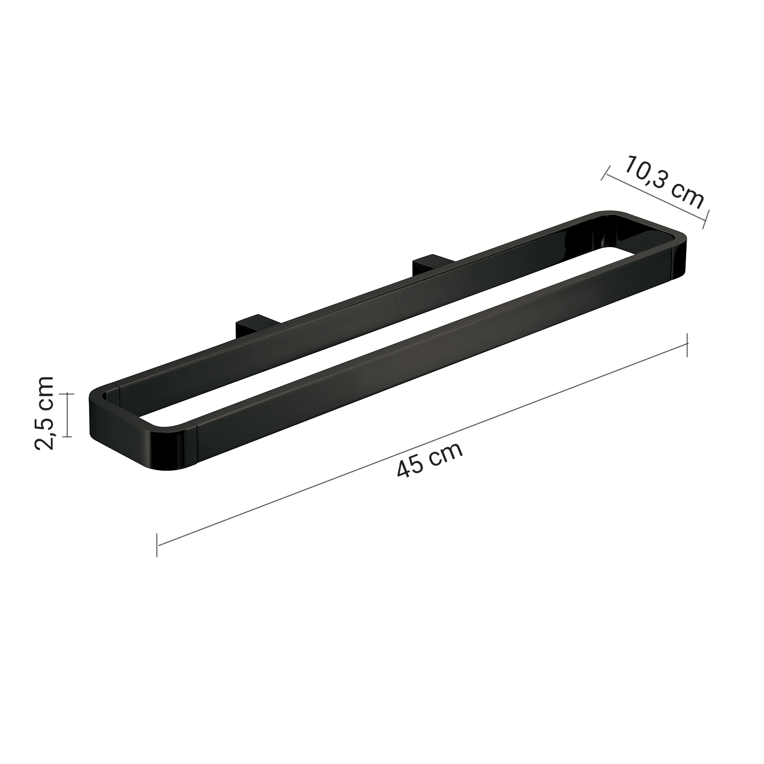 gedy-lounge-porte-serviettes-noir-mat-accessoirisable image 2