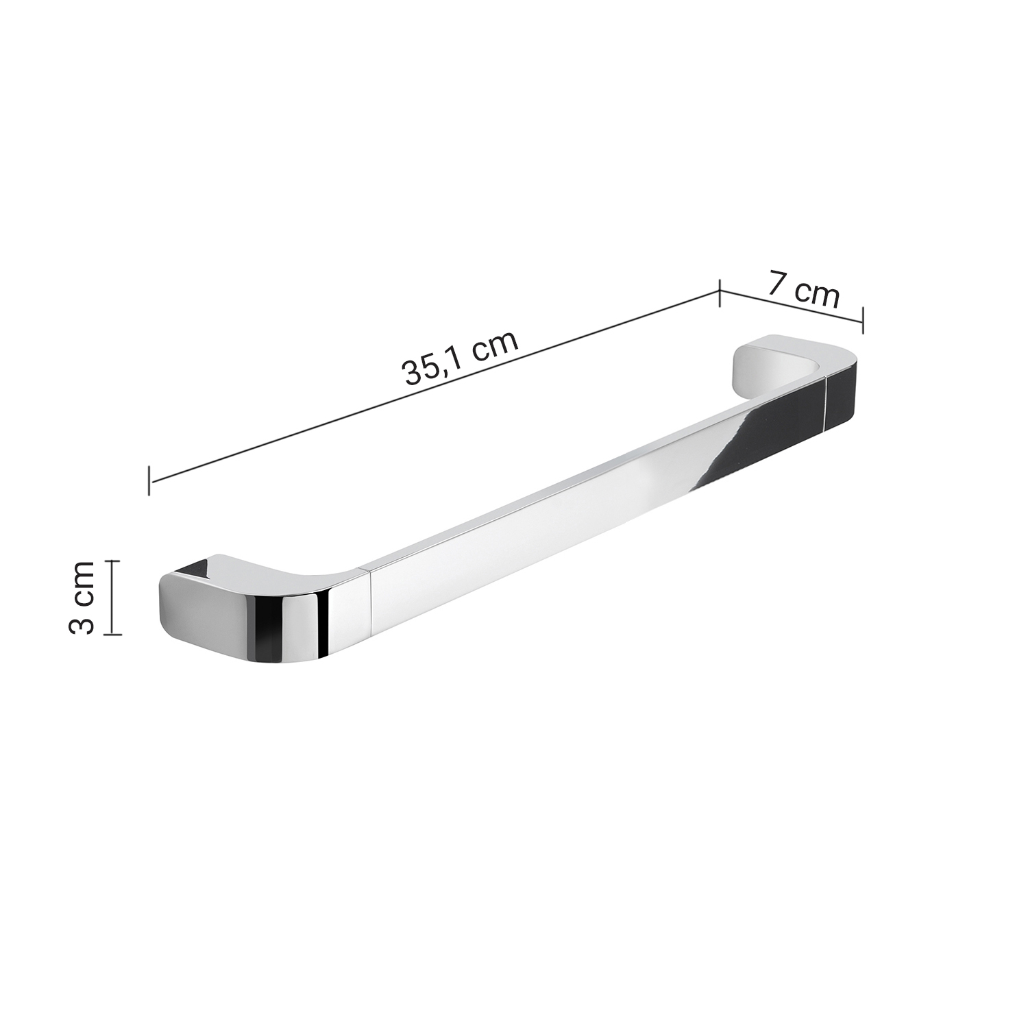 gedy-outline-barre-d-appui-porte-serviette-35-cm-chrome-2 image 2