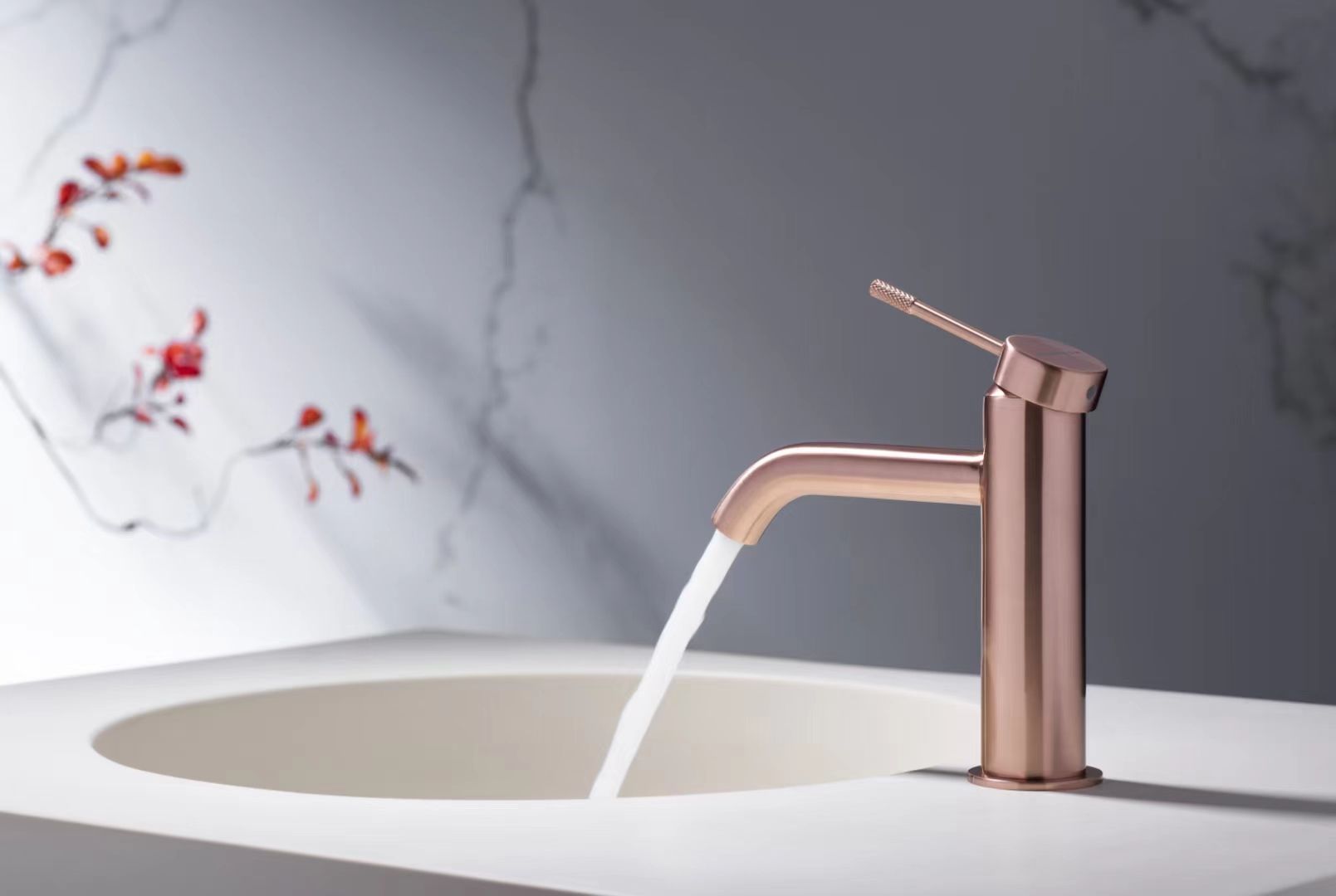 hudor-p-n-e-b205-robinet-lavabo-rose-dor-laiton image 6