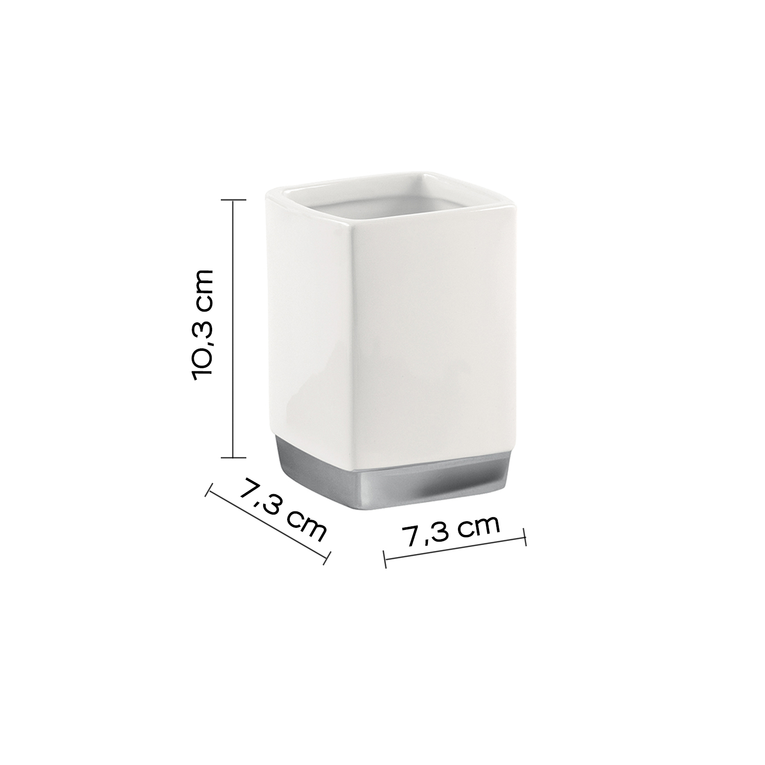 gedy-lucy-porte-brosse-dents-blanc-poser image 2