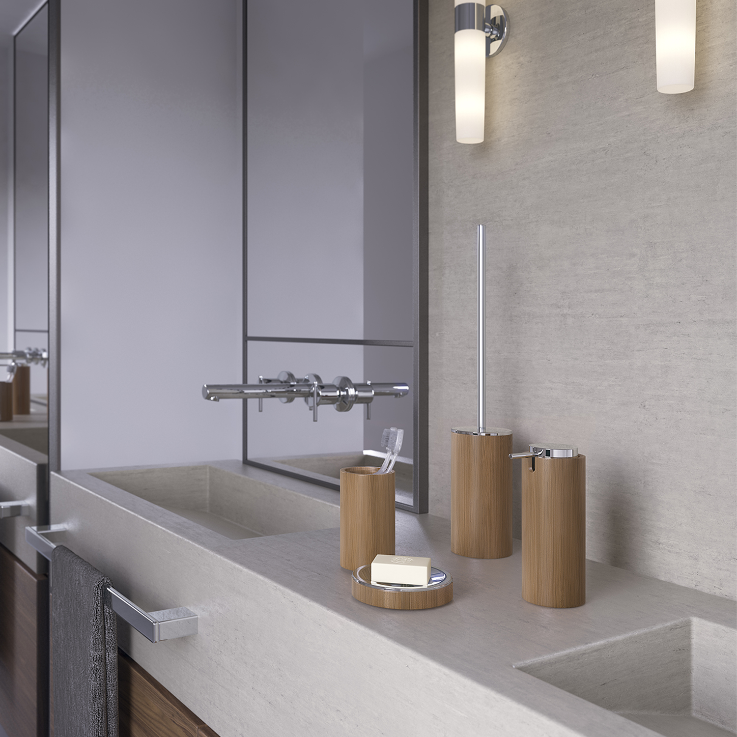 gedy-bamboom-altea-distributeur-de-savon-naturel-bambou image 3
