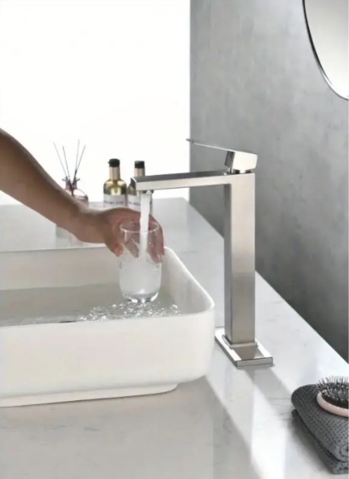 hudor-enip-e-mitigeur-lavabo-haut-nickel-bross image 2