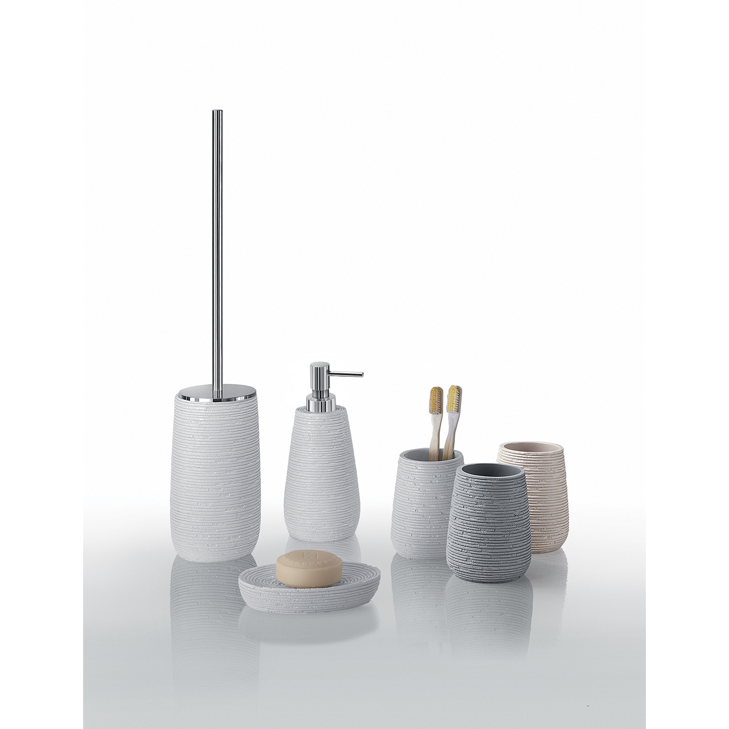 gedy-gemini-distributeur-savon-blanc-salle-de-bain image 3