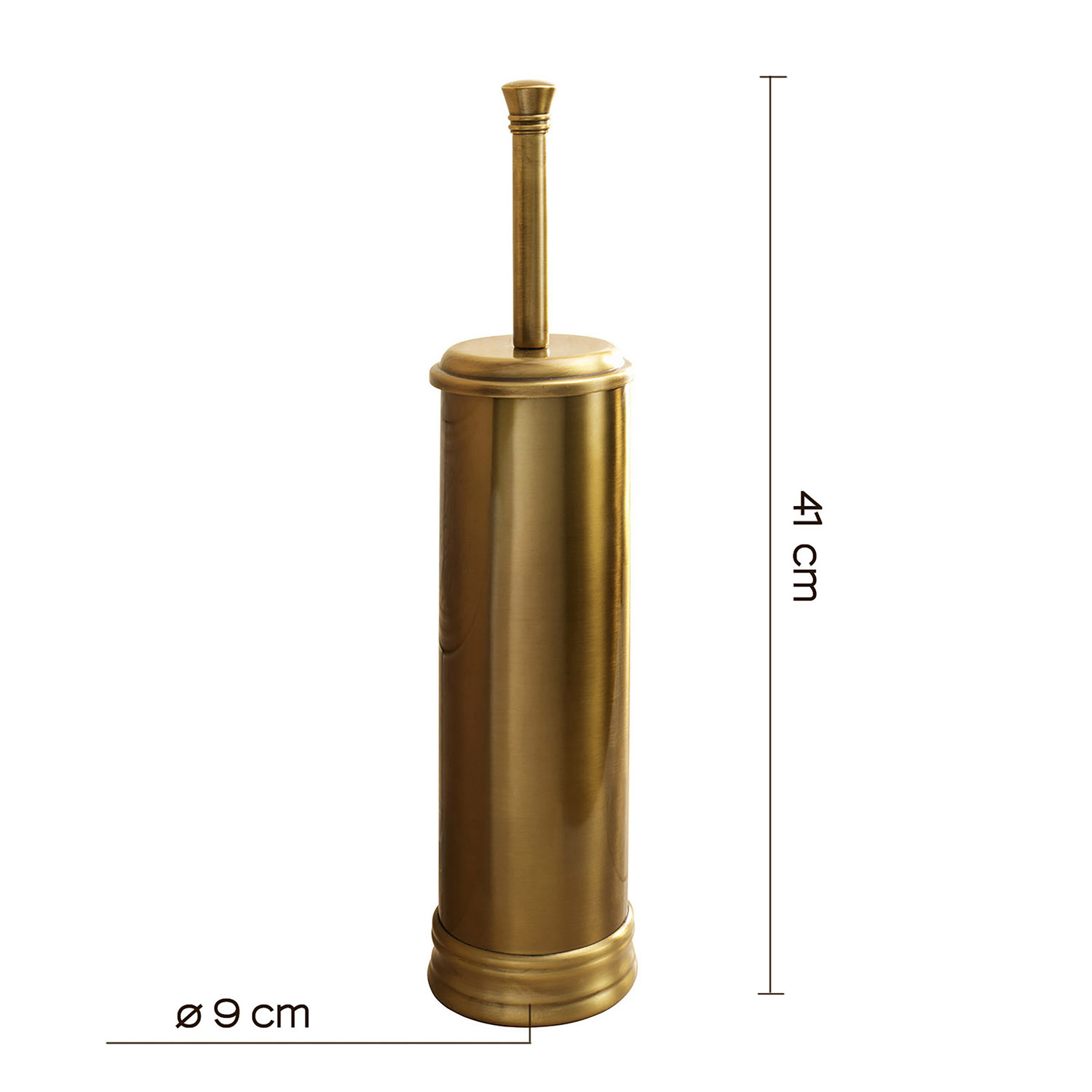 gedy-romance-porte-brosse-wc-bronze image 2