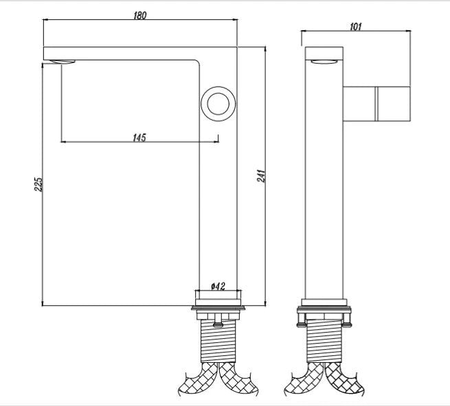 hudor-scamandre-003-mitigeur-lavabo-haut-dor-bross image 5