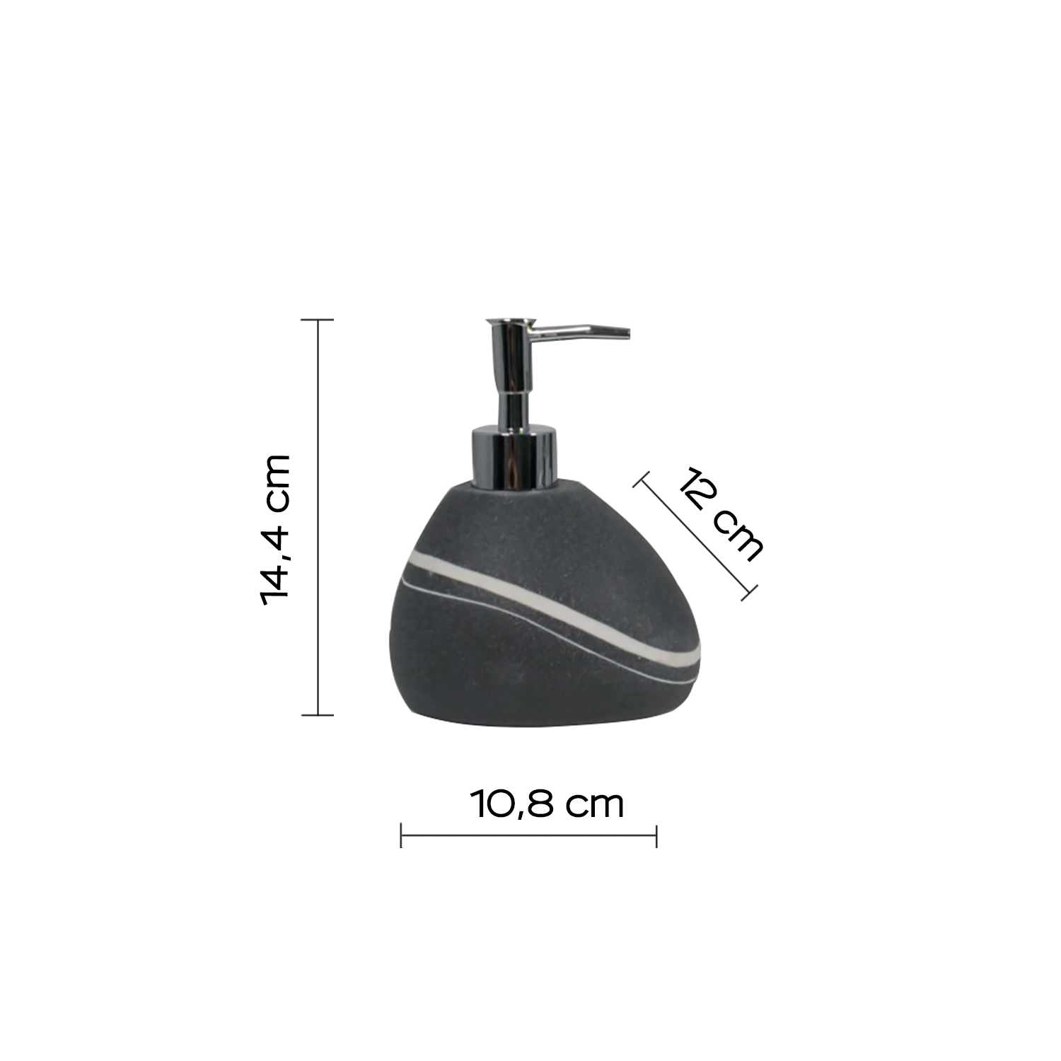 gedy-yvonne-distributeur-savon-gris-poser image 2