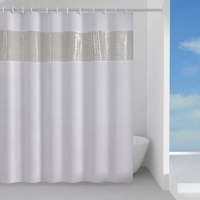 gedy-spiraglio-rideau-douche-240x200-cm-blanc-transparent image 1