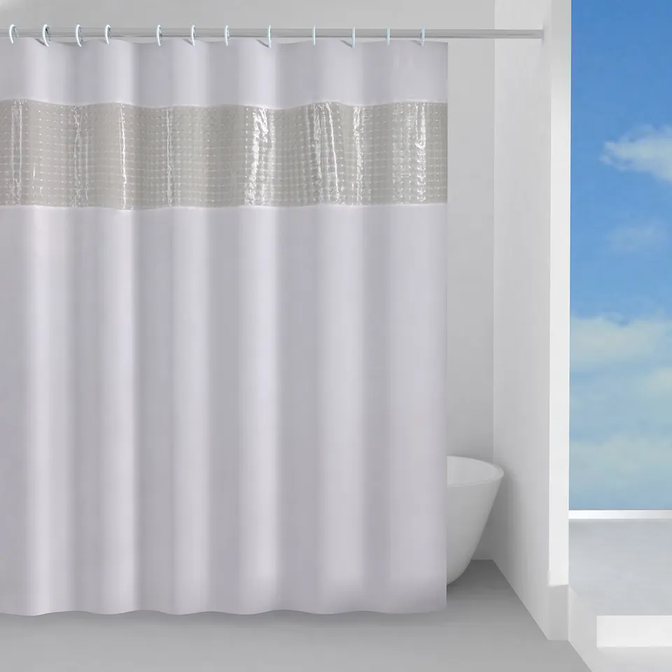 gedy-spiraglio-rideau-douche-240x200-cm-blanc-transparent image 1
