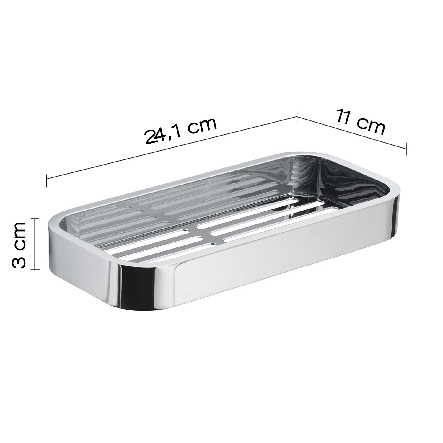 gedy-outline-panier-de-douche-rectangulaire-chrome image 2