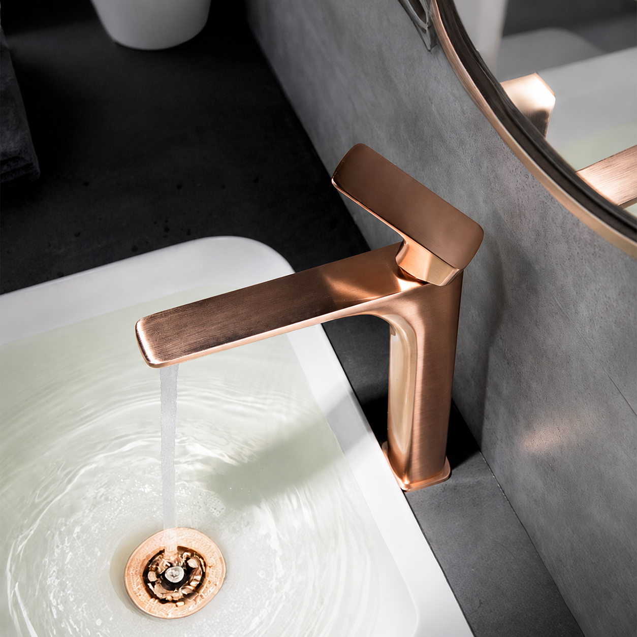 hudor-p-n-e-robinet-lavabo-sur-lev-or-rose-laiton image 3