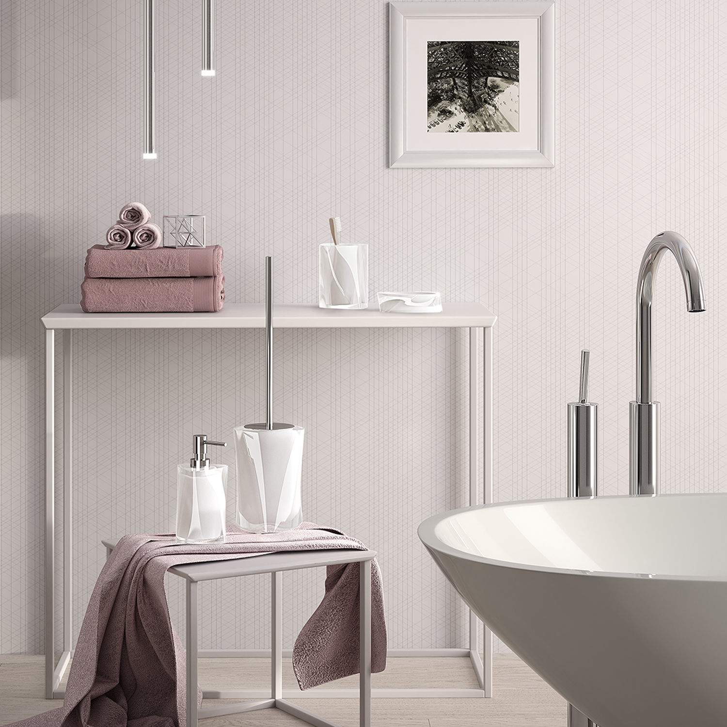 gedy-twist-porte-brosse-dents-blanc-poser image 3