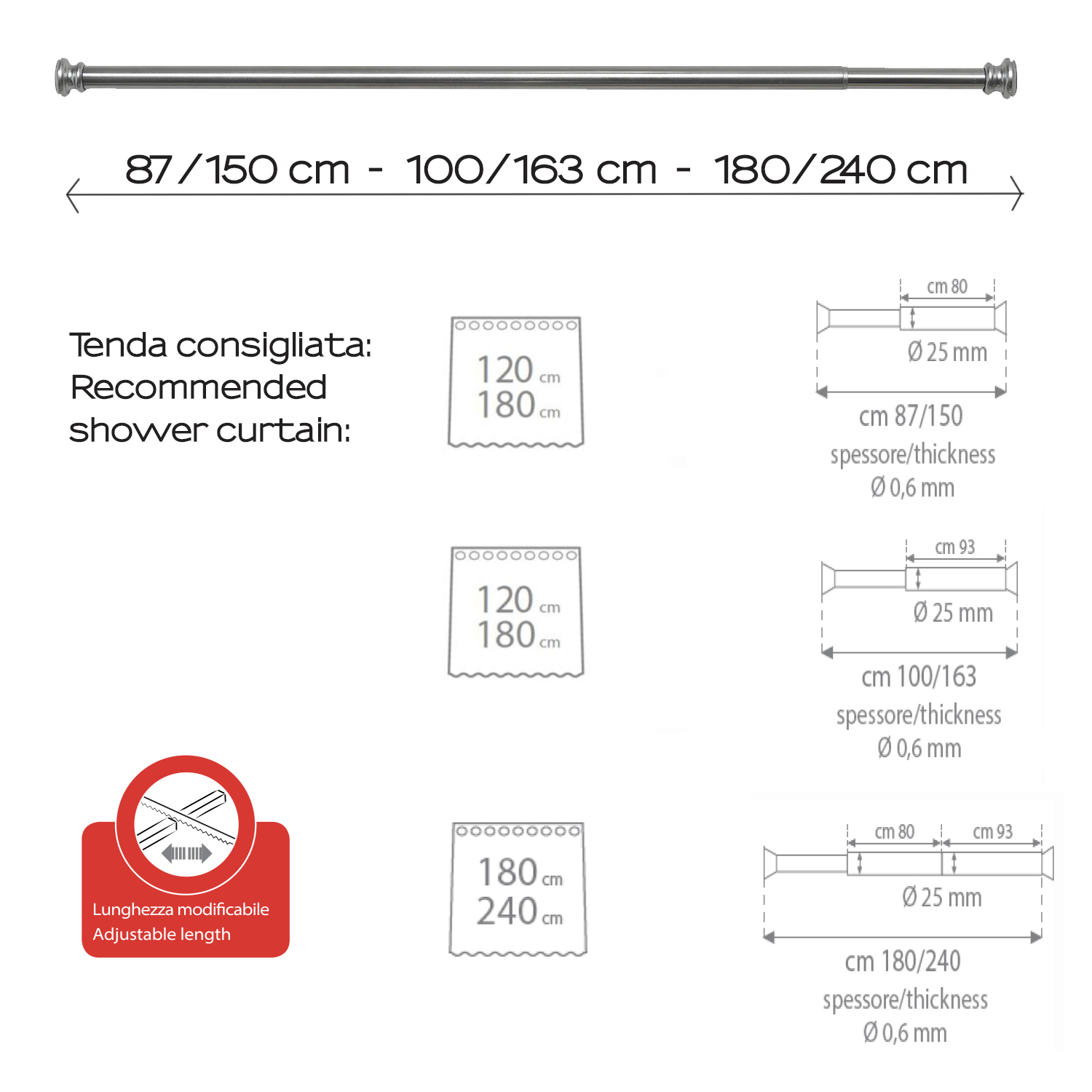 gedy-barre-de-douche-extensible-aluminium-anodis image 2