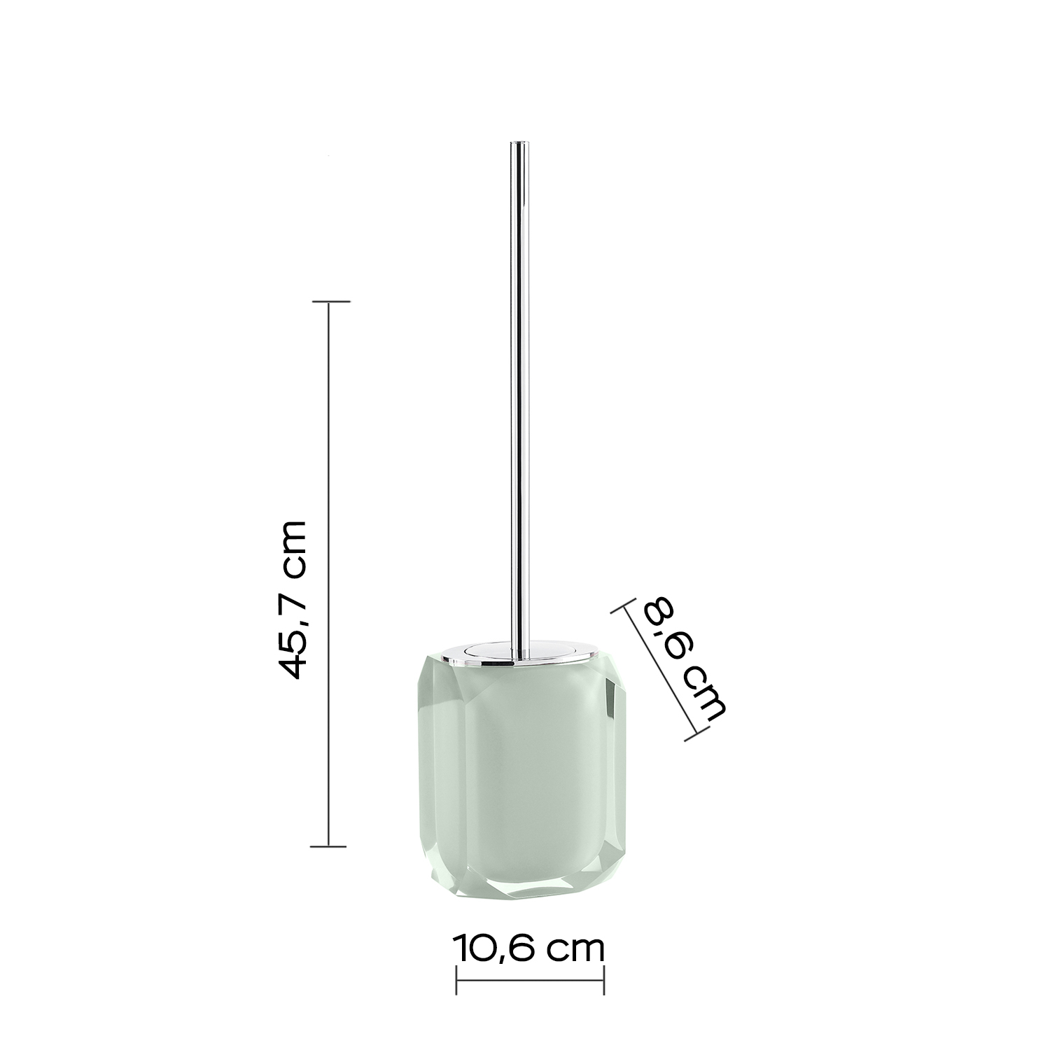 gedy-chanelle-porte-brosse-wc-menthe-verte image 2