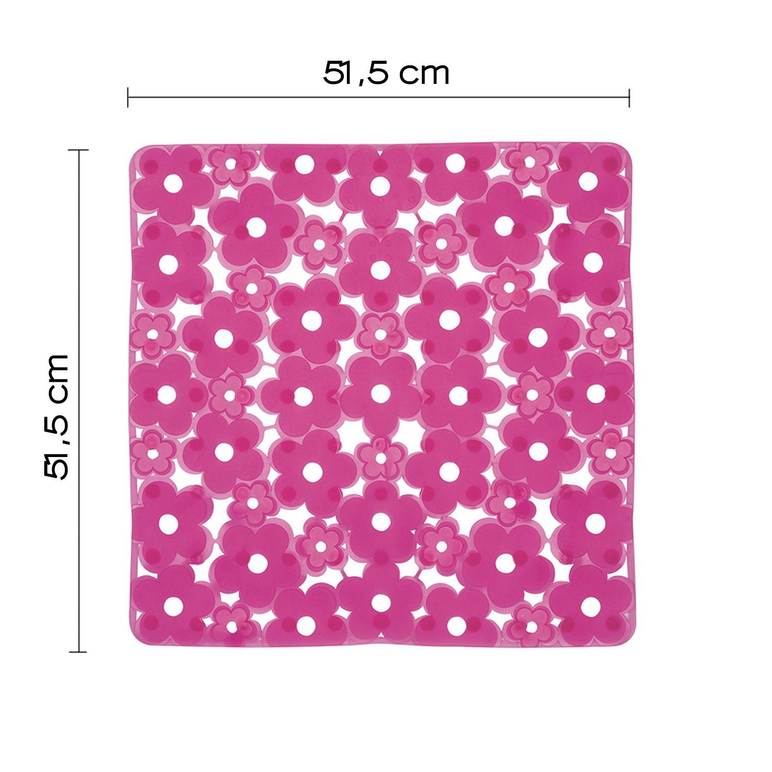 gedy-margherita-tapis-de-douche-53x53-cm-fuchsia image 2