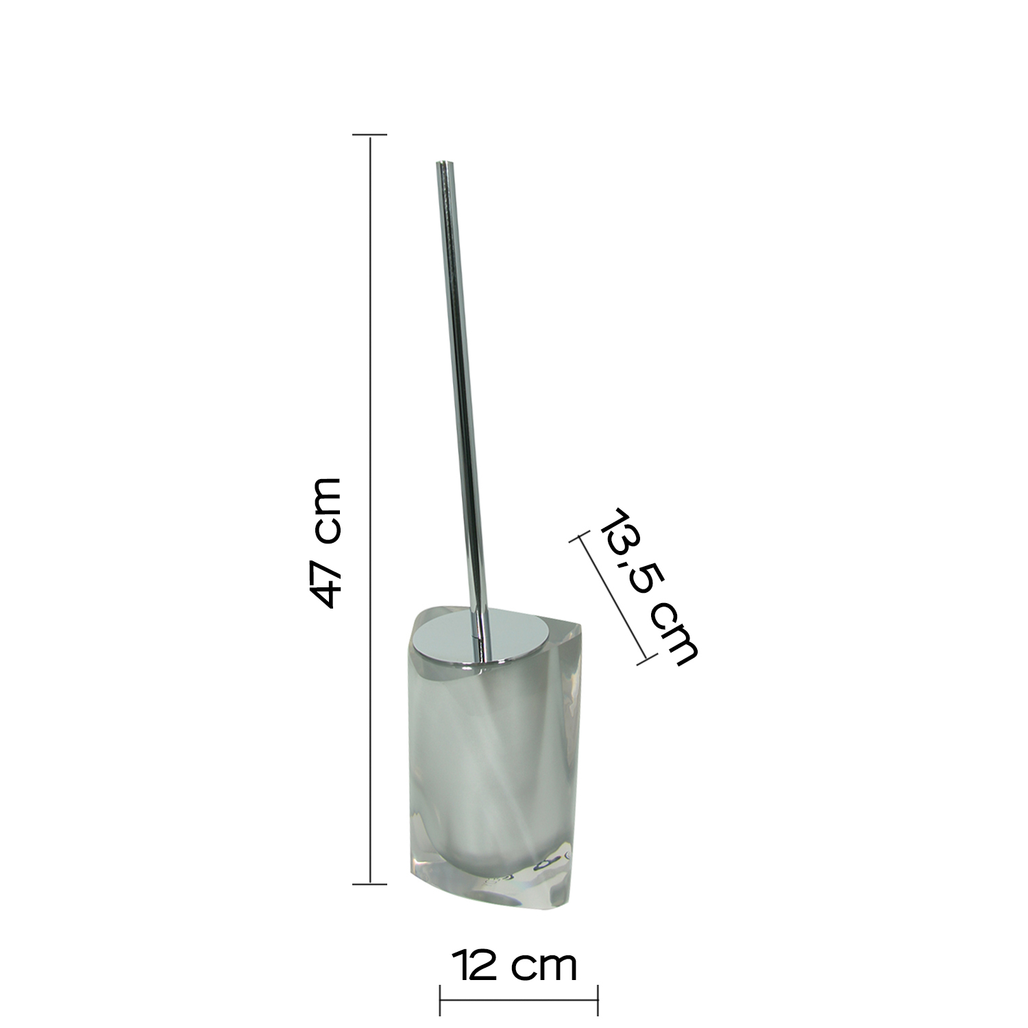 gedy-twist-porte-brosse-wc-argent-poser image 2