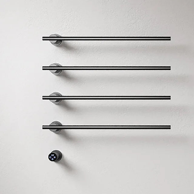 hudor-s-che-serviettes-lectrique-noir-mat-thermostatique-inox image 1