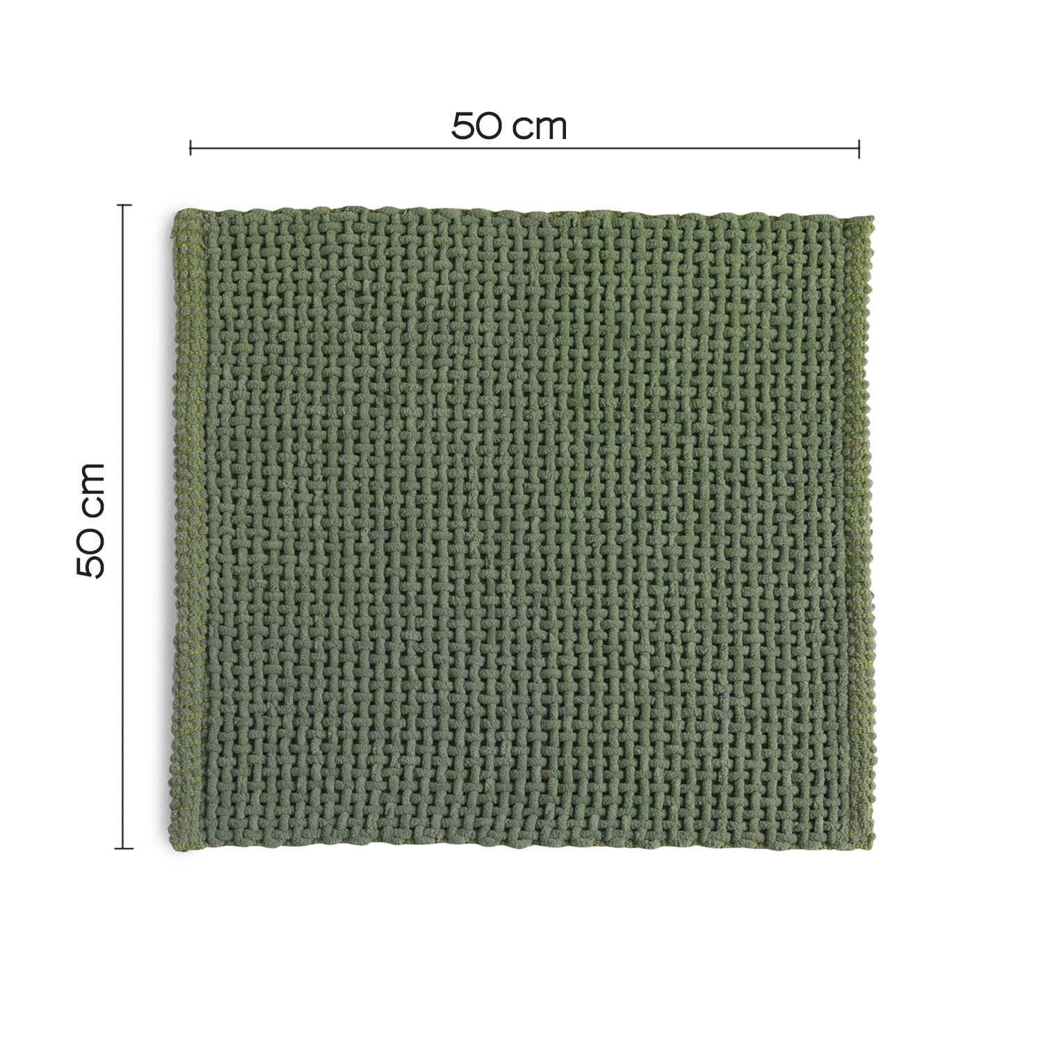 gedy-knot-tapis-de-bain-50x50-cm-vert image 3