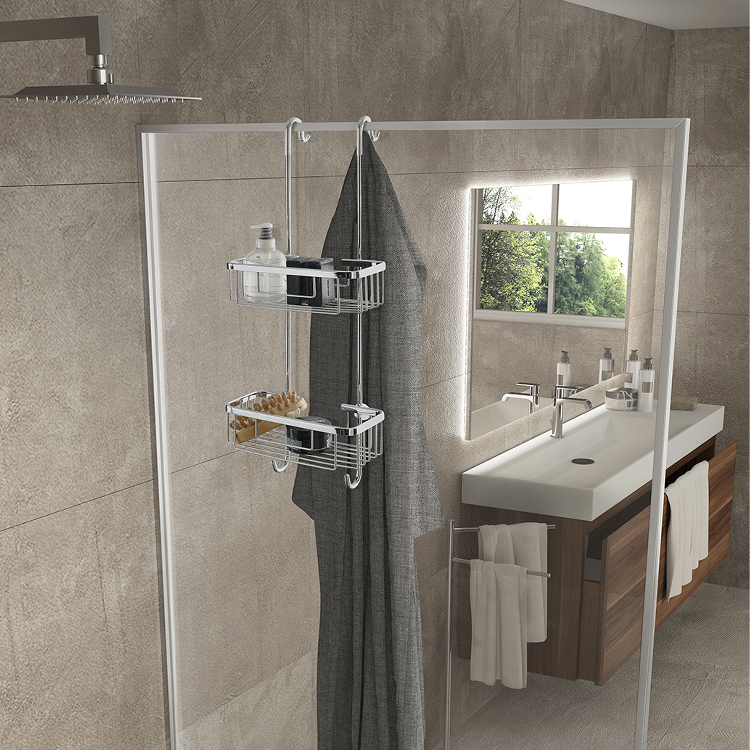 gedy-haiti-porte-objet-douche-suspendre-chrome image 3