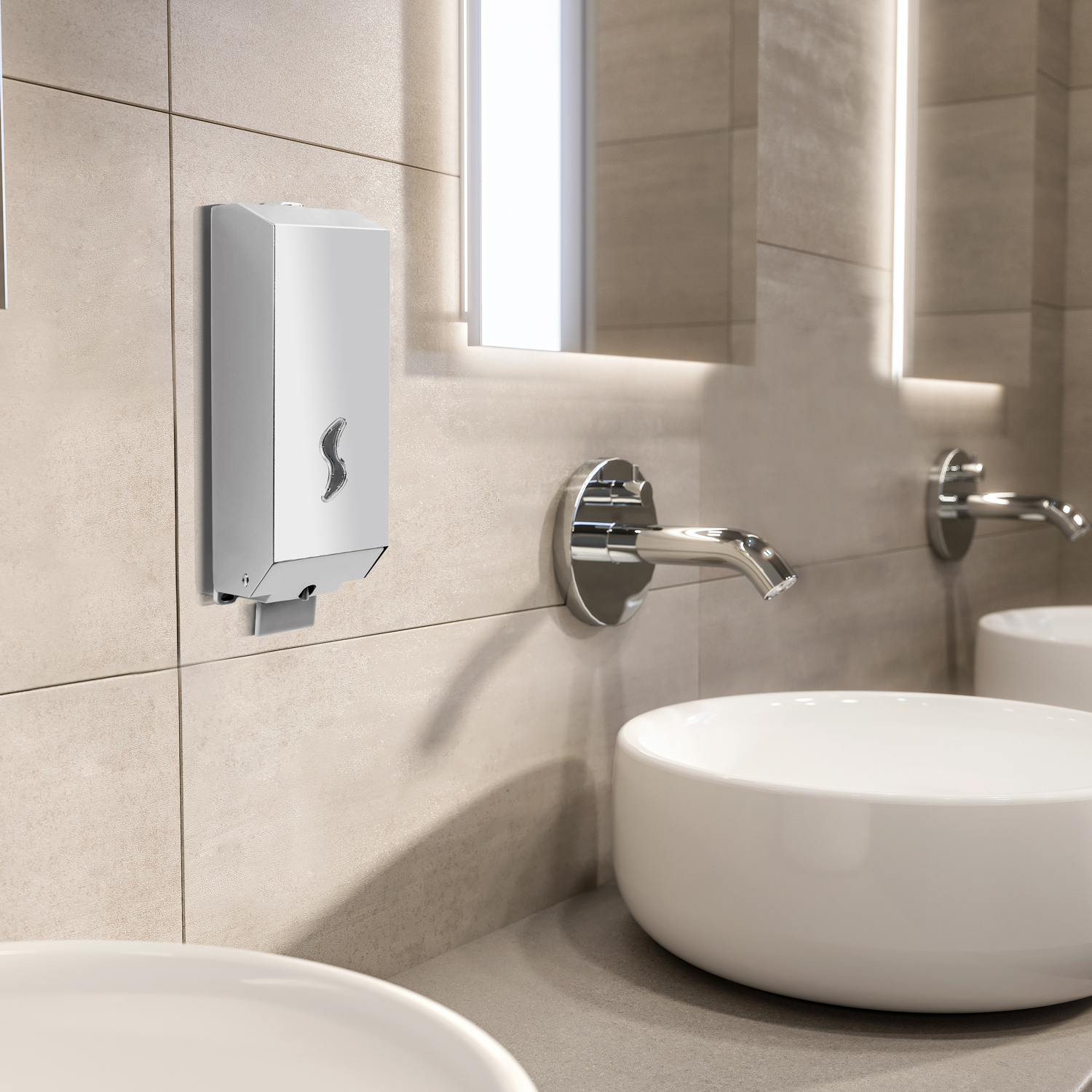 gedy-kubix-distributeur-de-savon-chrome-poli image 3