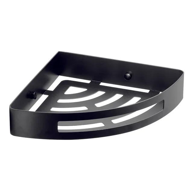 gedy-nerva-tag-re-angle-douche-noir-mat-porte-objets image 1