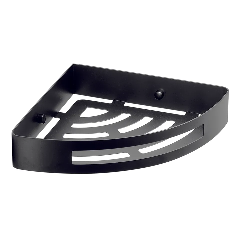 gedy-nerva-tag-re-angle-douche-noir-mat-porte-objets image 1