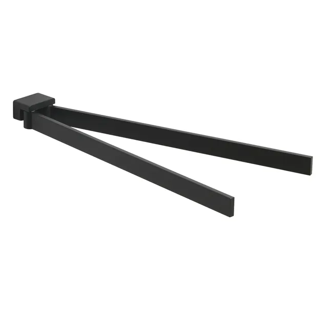 gedy-lounge-porte-serviettes-r-glable-noir-mat image 1